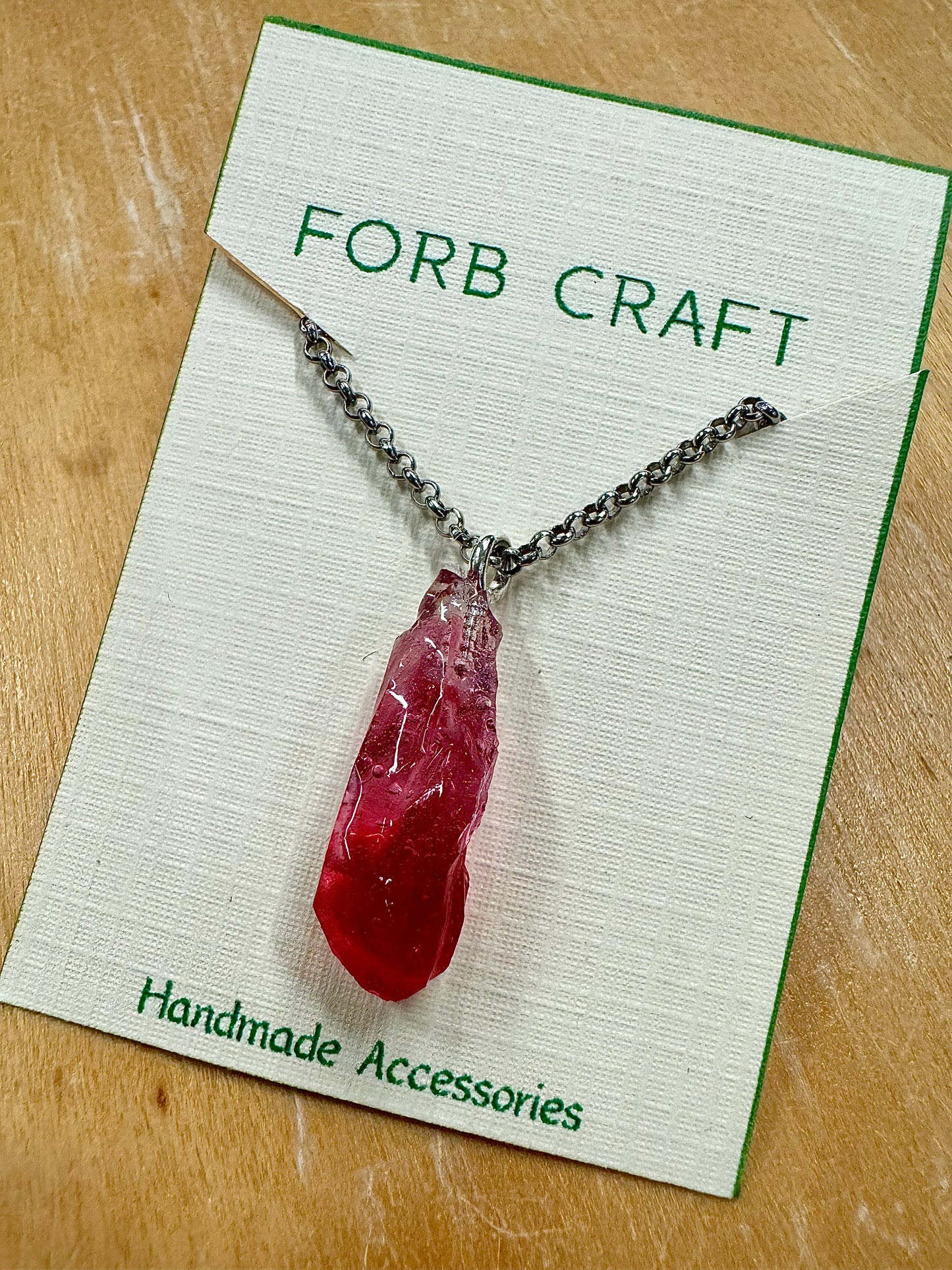 January Birthstone Necklace- Garnet