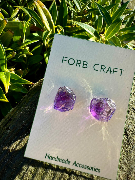 February Birthstone Earring - Amethyst